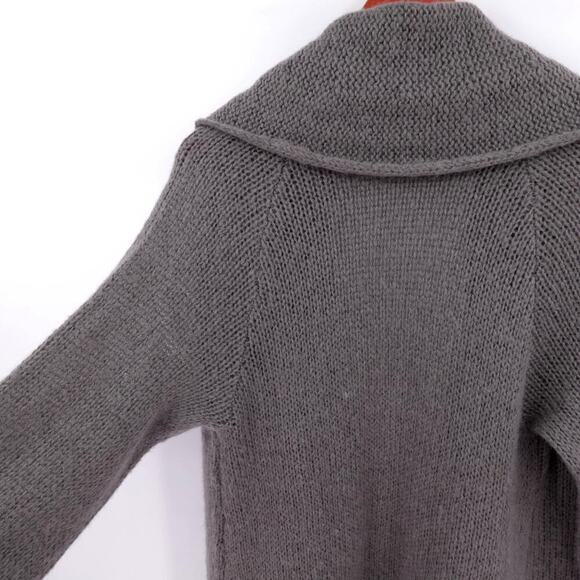 Soft Surroundings Duster Cardigan XS Gray Open Front Maxi Fairy Grunge Witchy - Picture 9 of 16